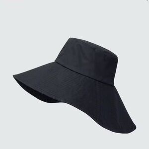 C:Uniqlo Clare Waight Keller Elegant Navy Blue Wide-Brimmed Hat